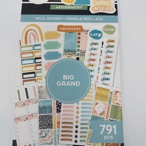 NEW The Happy Planner 'Wild Journey' Sticker Sheets